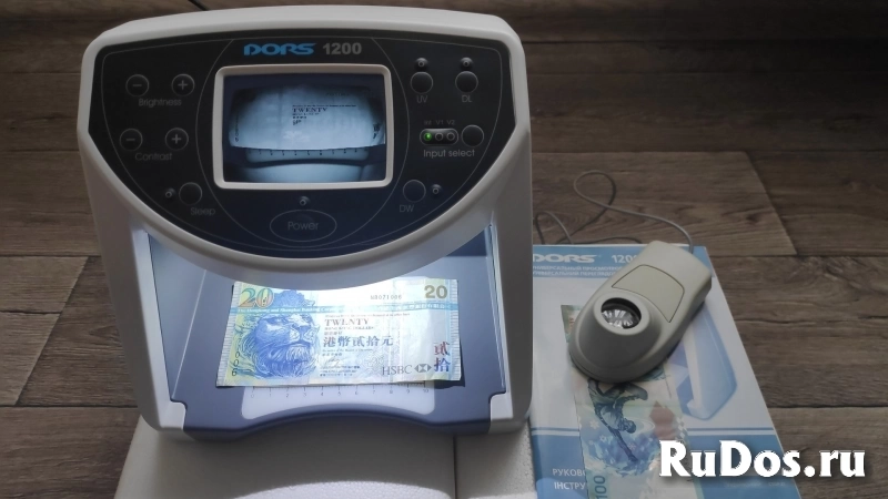 Детектор банкнот Dors 1200 + Оптическая лупа Dors 10 фотка