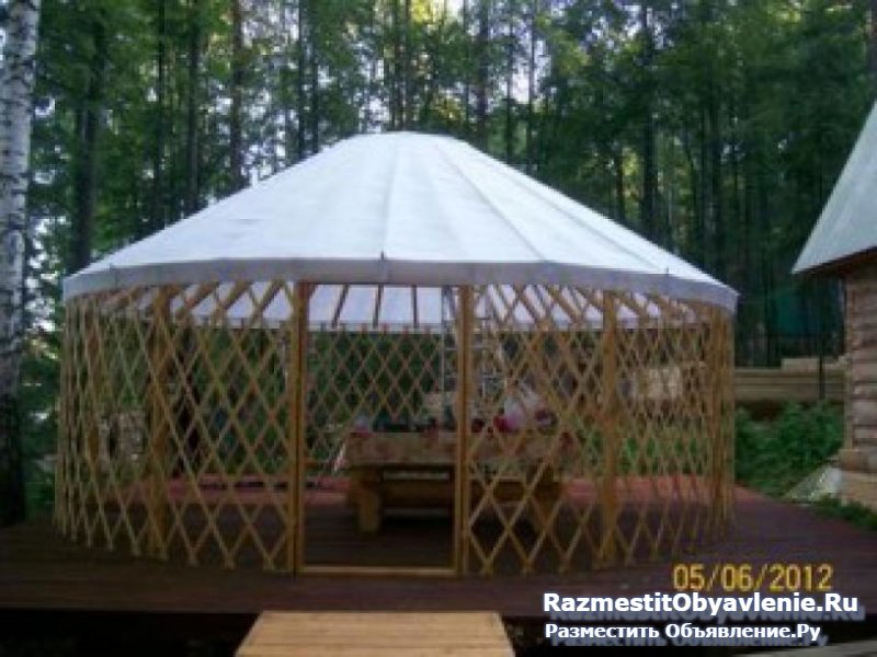 Юрта - мобильная беседка для дачи фото