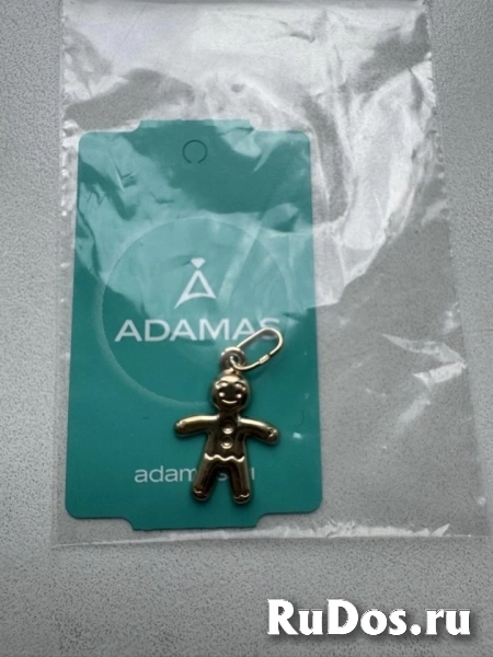 Кулон подвеска человек Адамас серебро позолота украшение серебряный бижутерия мода топ фотка