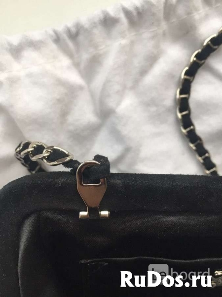 Сумка клатч новая moschino италия оригинал черная замша стразы св изображение 4