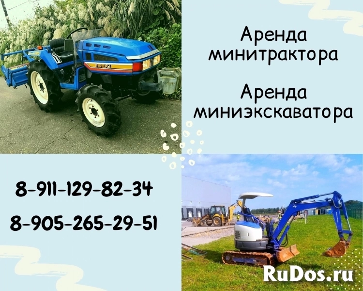 Аренда миниэкскаватора фото