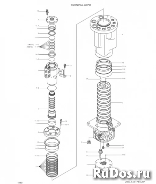 Р/к центрального коллектора Hyundai R160LC-7 (31N4-40951) изображение 3