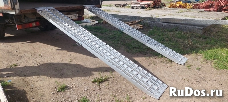 Трапы алюминиевые до 1100 кг для заезда изображение 3