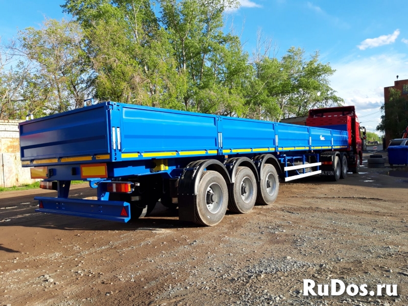 Газовый тягач DAYUN CGC4250, CNG, 6х4 с бортовым полуприцепом фотка