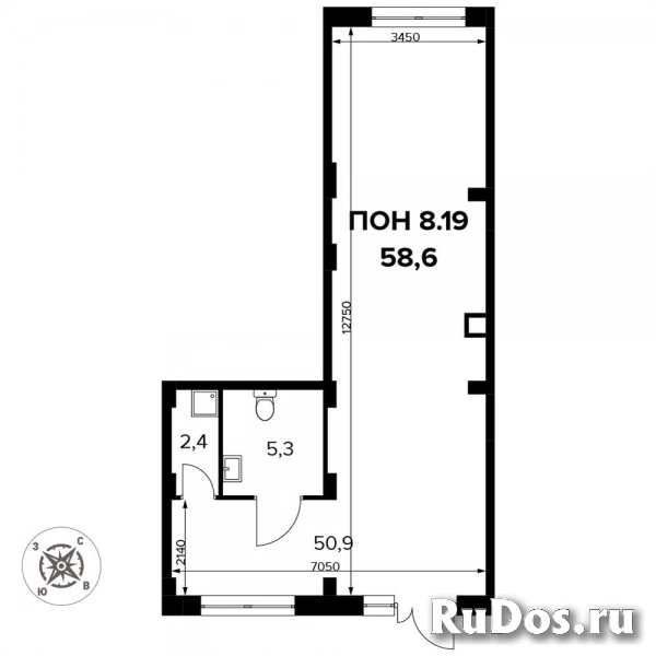 Продам коммерческую недвижимость 58.7 м2 изображение 3