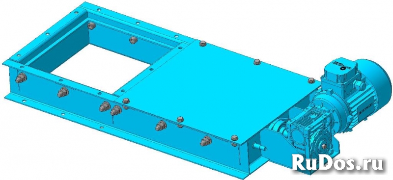 Задвижка реечная электрическая, задвижка реечная ручная изображение 3