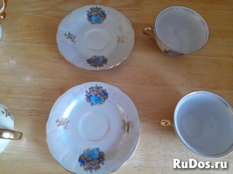 Сервис  Чайно - кофейный  Мадонна Тitоv Vеlеs Jugороrсеlаn Югославия.   . изображение 8