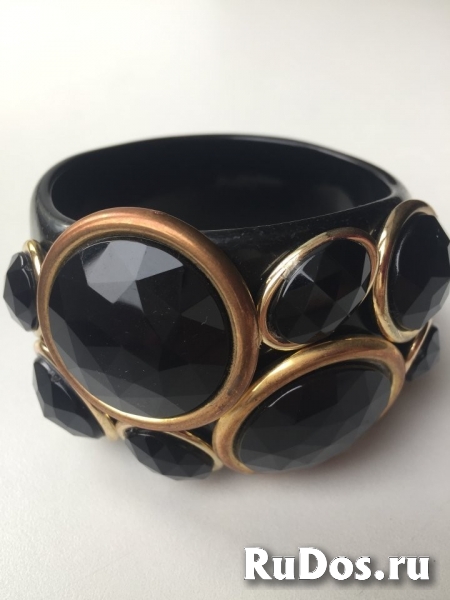 Браслет новый черный камни стразы swarovski сваровски кристаллы м изображение 9