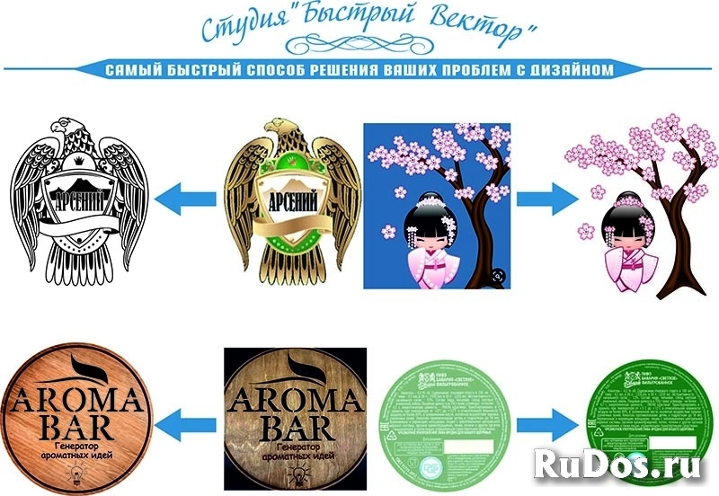 Отрисовка макетов печатеи, штампов, визиток, факсимиле..... изображение 9