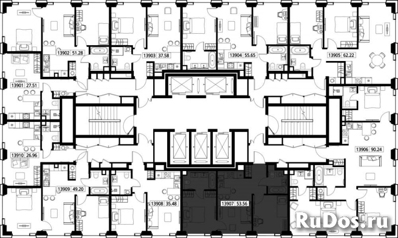 Продам 2 комнатную квартиру 53.56 м2 изображение 3