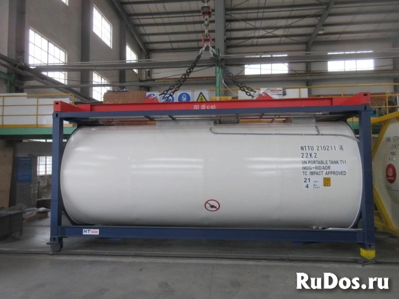 Танк-контейнер тип Т11 объём 21м3 для перевозки химических веществ, новый. изображение 7