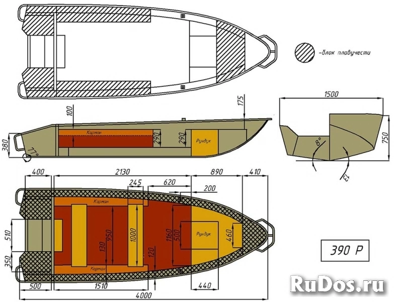 Лодка Wyatboat-390Р Увеличенный борт изображение 10