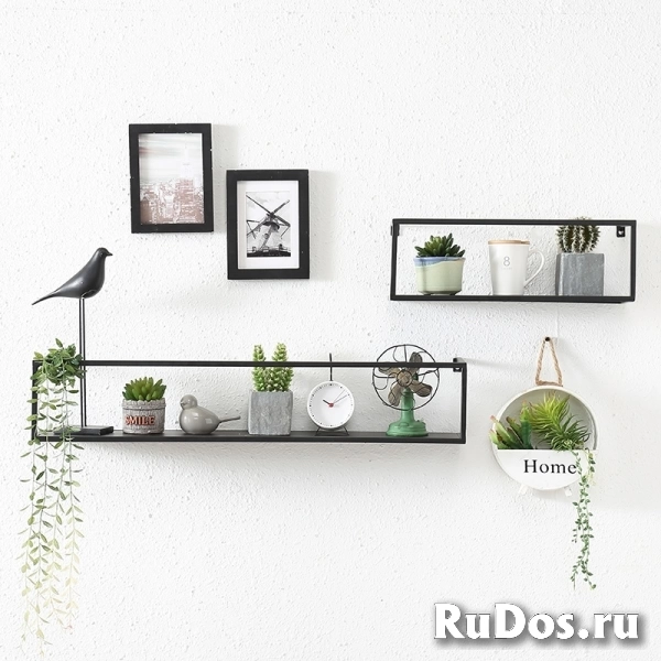 Полка для цветов  Лофт металлическая изображение 3