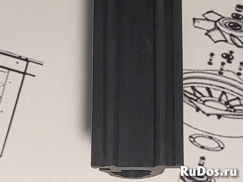 Внутренний уплотнитель двери рефконтейнера (D-образный) 2,5м изображение 3