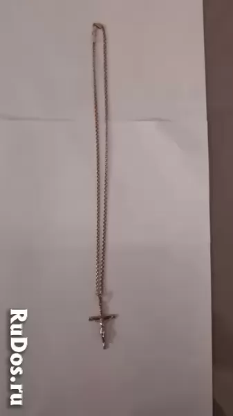 Золотая цепь в комплекте с крестом изображение 3