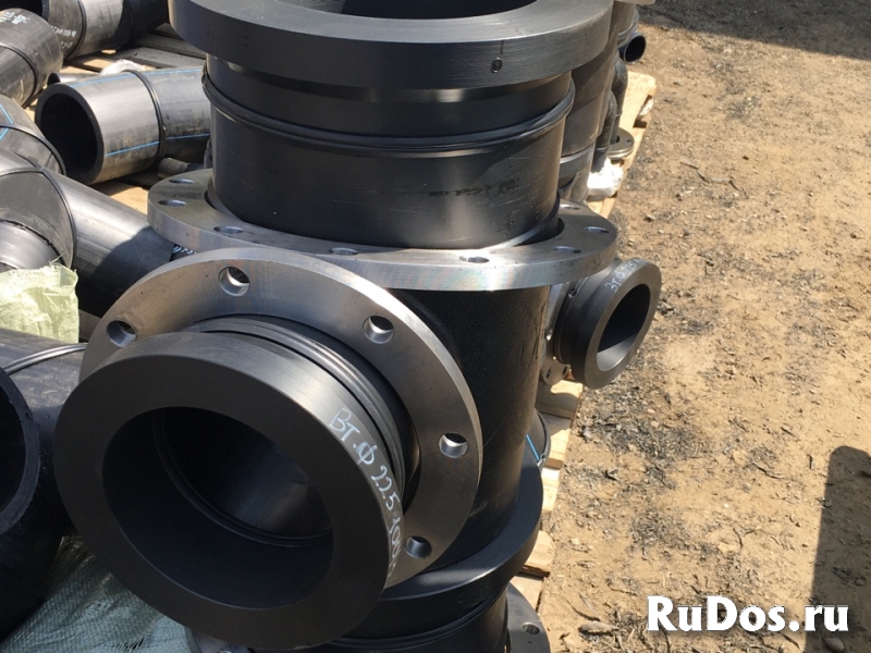 Полиэтиленовые втулки под фланец, отводы, тройники, переходы изображение 5