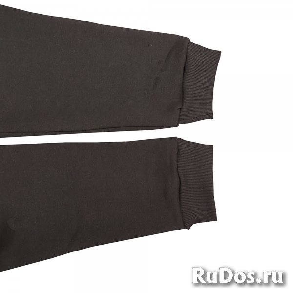 Толстовка большого размера мужская 100% хлопок с мехом изображение 6