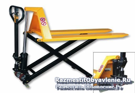 тележка гидравлическая высокоподъемная изображение 3