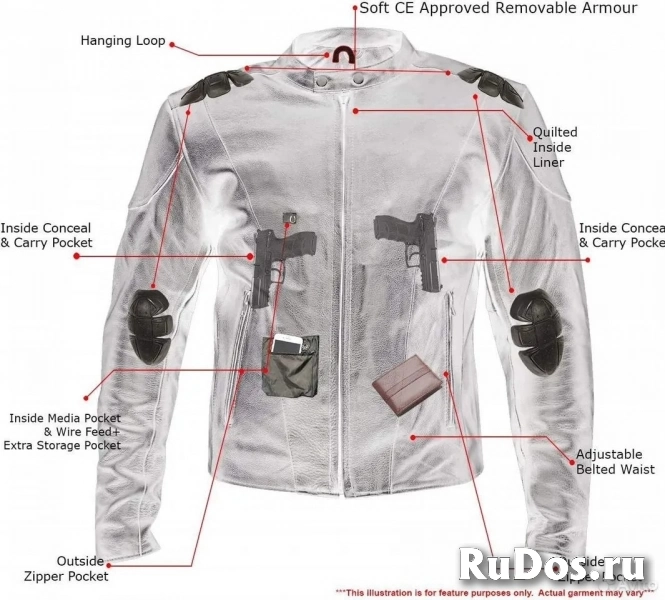 Мотокуртка кожаная Xelement Renegade изображение 3