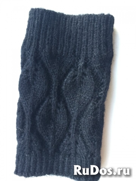 Перчатки новые 44 46 черные теплые верх съемный вязаные аксессуар изображение 4