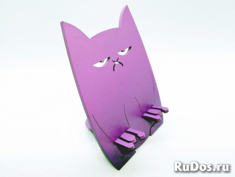 Подставка для телефона "Серьезный Котик" изображение 8