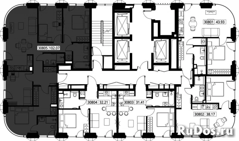 Продам 4 комнатную квартиру 102.07 м2 изображение 3