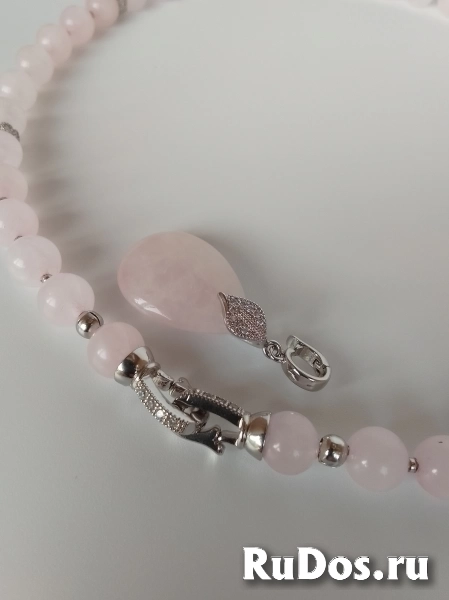 Украшения из розового кварца изображение 3
