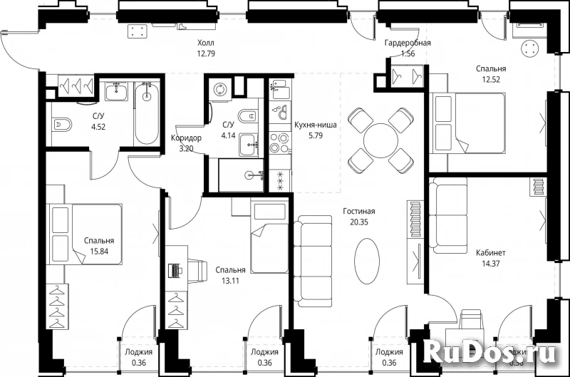 Продам 4 комнатную квартиру 109.63 м2 фотка