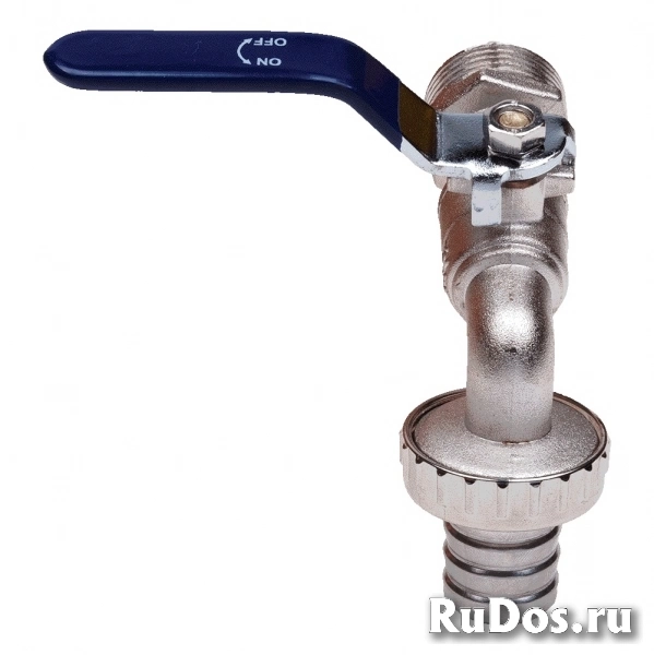 Кран шаровой водоразборный под шланг 1/2' ручка ECO 03965 AQUALIN изображение 3