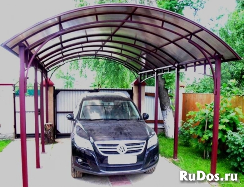 Навесы из поликарбоната в Рузе Можайске фото