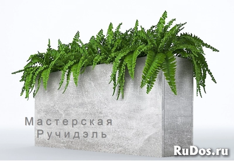 Кашпо прямоугольное напольное фото