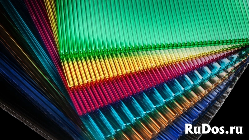 Поликарбонат сотовый Уф-защита прозрачный/цветной фото