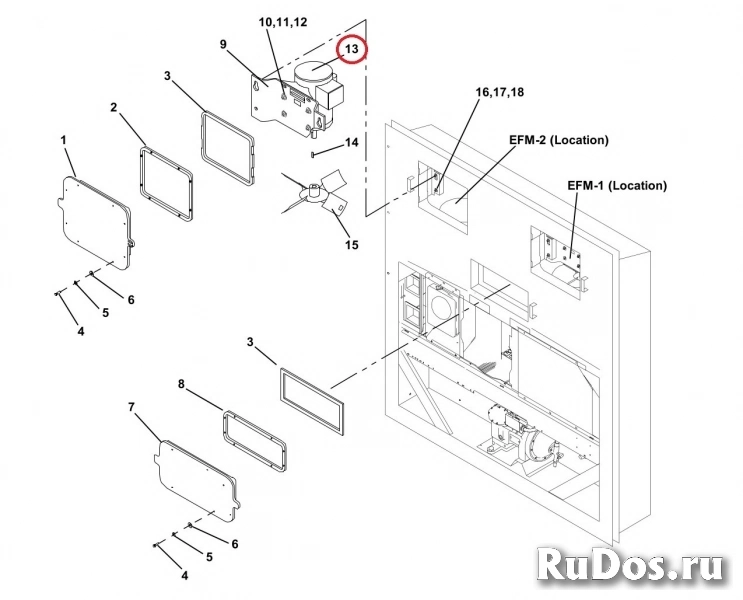 Двигатель испарителя Carrier (ML1, 2) 54-00513-25, б/у изображение 5