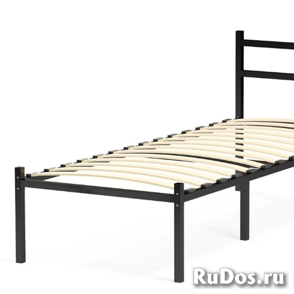 Кровать металлическая разборная с опорами, спинкой изображение 4