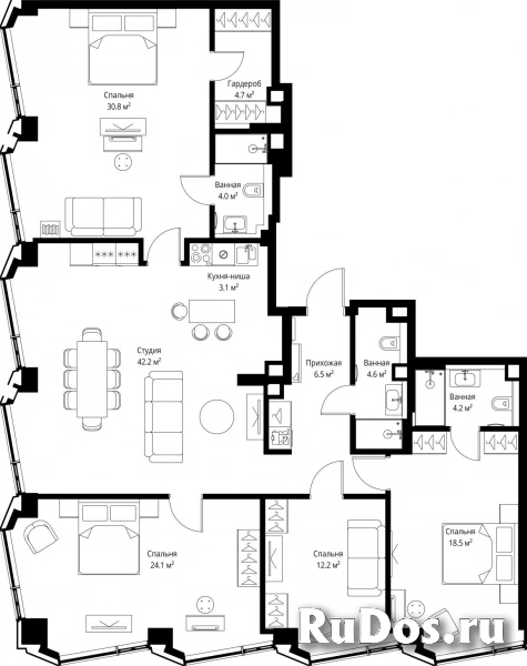 Продам 4 комнатную квартиру 154.9 м2 фотка