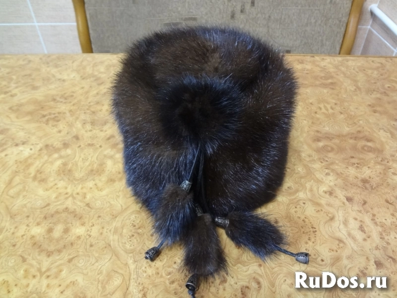 Шапка женская из норки изображение 3