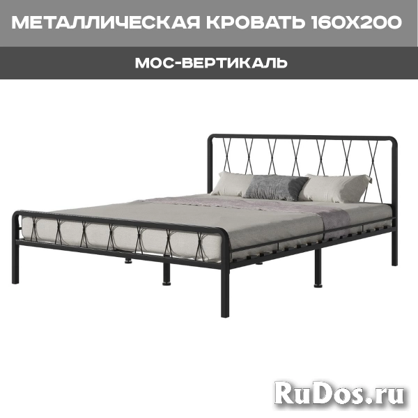Металлическая кровать двуспальная Клэр 160x200 фотка