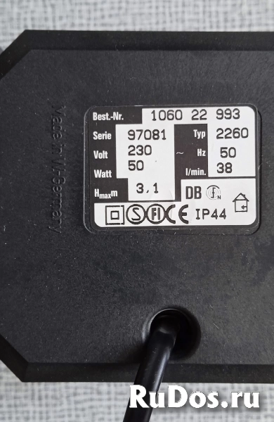 Помпа подъемная Eheim Universal 56.6 л/мин, 3400 л/ч. изображение 4