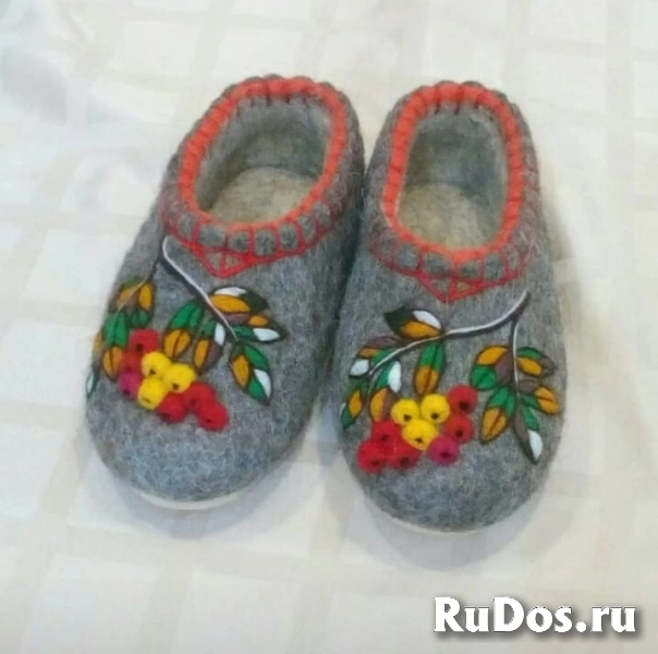 Тапки валяные изображение 3