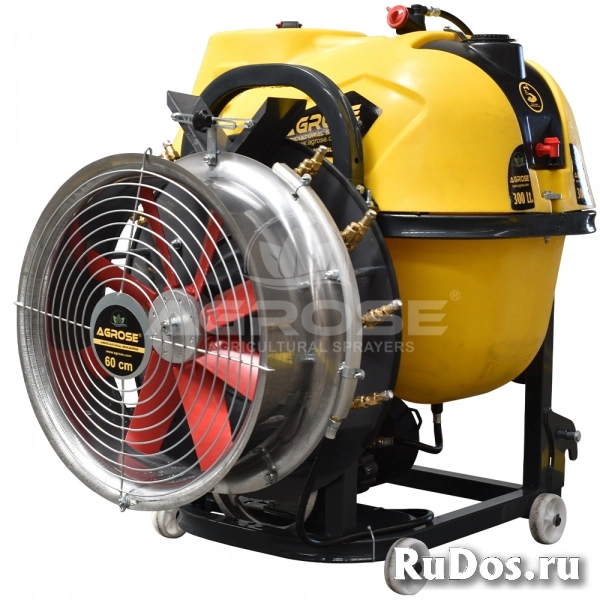 Навесной садовый опрыскиватель с вентилятором 60см-300л фото