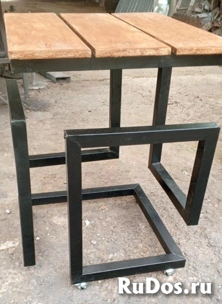 Столы дачные обеденные "Loft Style" на роликах изображение 4