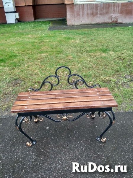Скамейка садовая (парковая) кованая СкФ изображение 5