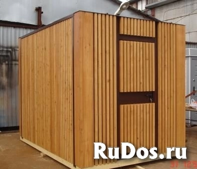 Киоск для торговли, Эко стиль, бруски лиственницы изображение 3