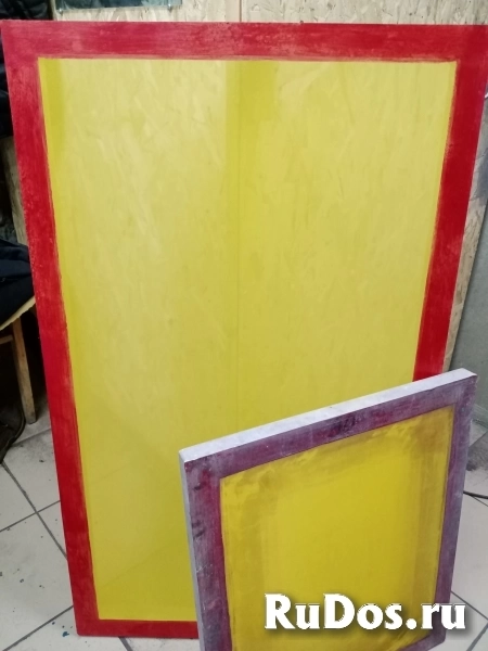 Натяжение сеток для шелкографии фото