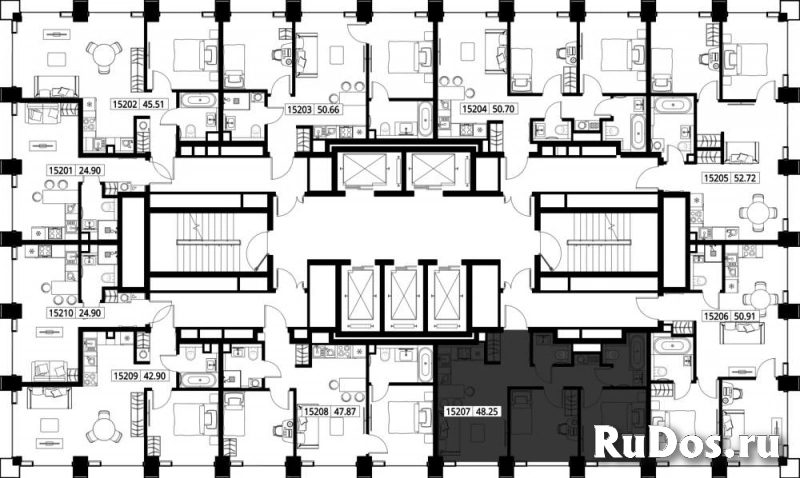 Продам 2 комнатную квартиру 48.21 м2 изображение 3