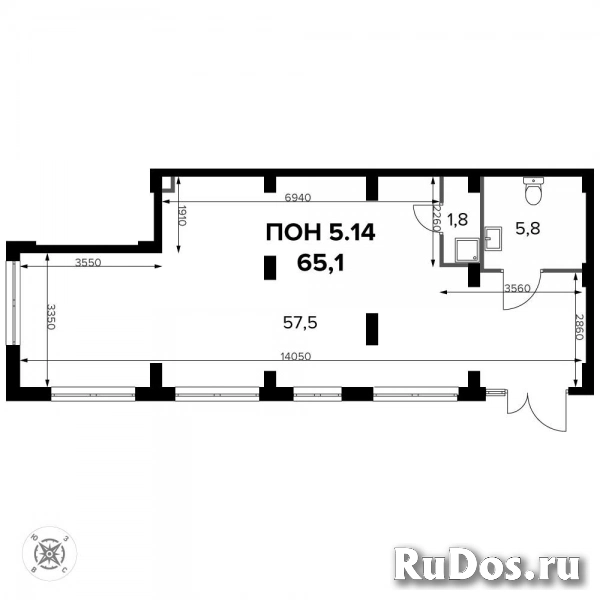 Продам коммерческую недвижимость 65.2 м2 изображение 3