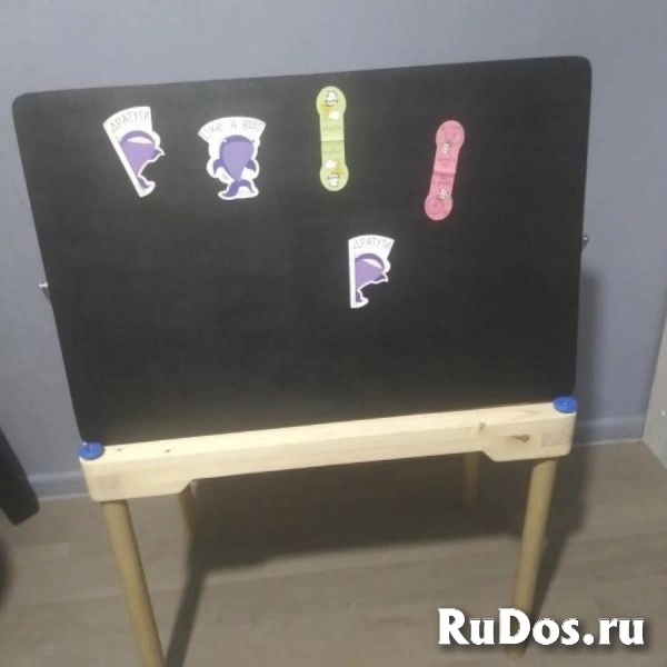 Стол песочница магнитно-меловой IKEA flisat икея изображение 5