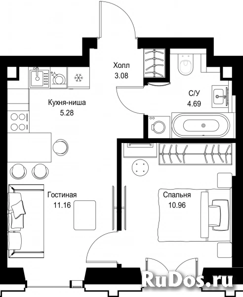 Продам 1 комнатную квартиру 35.17 м2 фотка