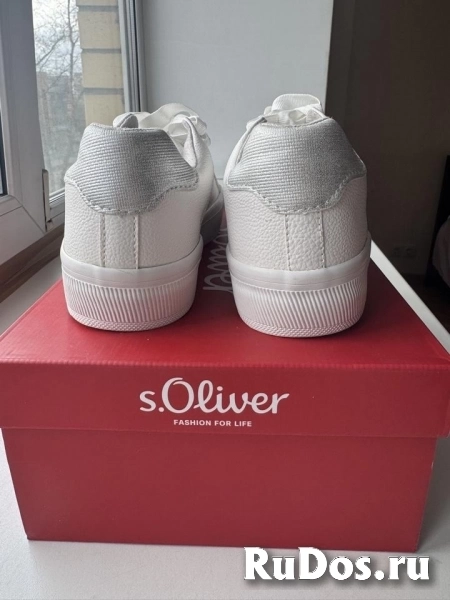 Кроссовки Oliwer белые женские 39 размер кожзам новые платформа кеды кроссы спортивные слипоны обувь на шнурках изображение 6