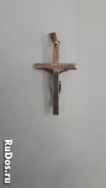 Золотая цепь в комплекте с крестом изображение 5